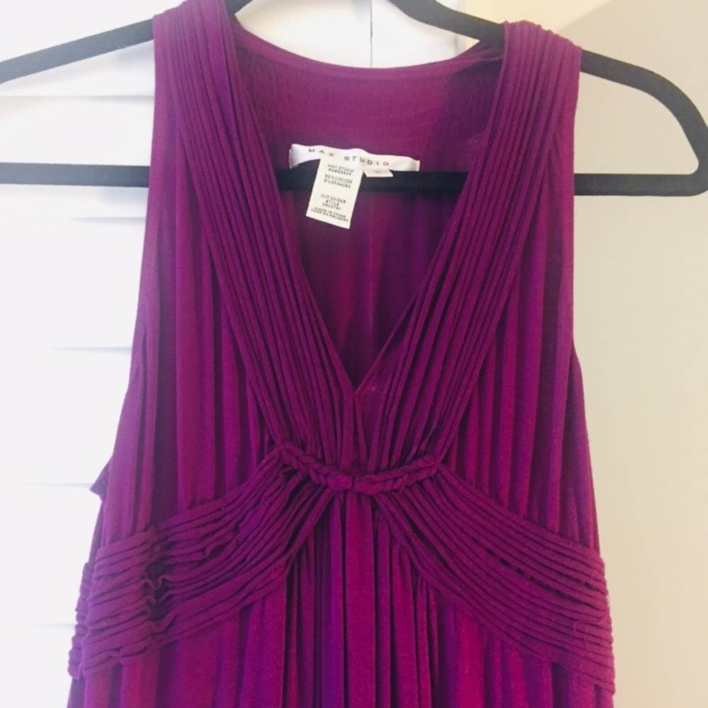 Max Studio purple maxi dress